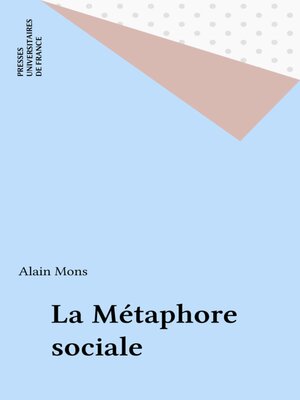 cover image of La Métaphore sociale